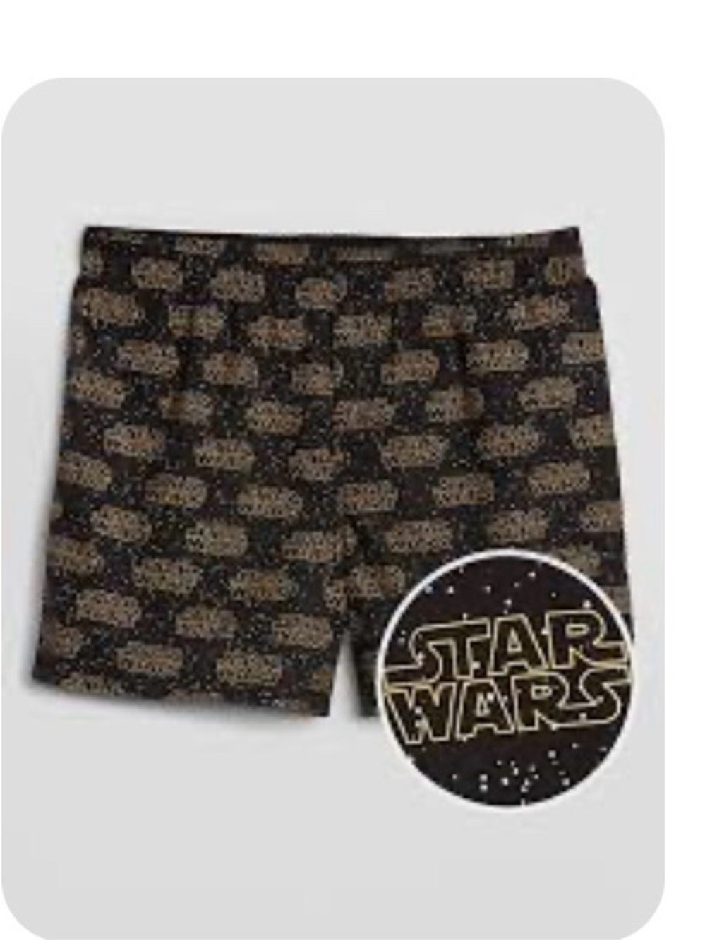 GAP Black and Gold Star Wars Boxers